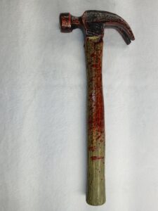 15” Foam Bloodied Claw Hammer - Image 6