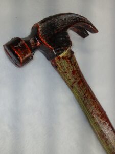 15” Foam Bloodied Claw Hammer - Image 3