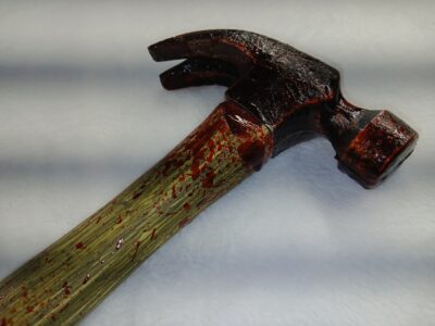 15” Foam Bloodied Claw Hammer - Image 2