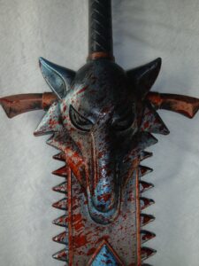 43" Foam Cosplay Frost Blue Wolf Fang Replica Sword - Image 2